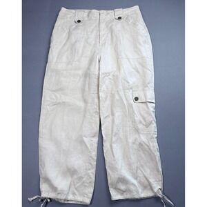 Chanon Collection Women's Casual Italian Linen Pants‎ Size t3 31x24
